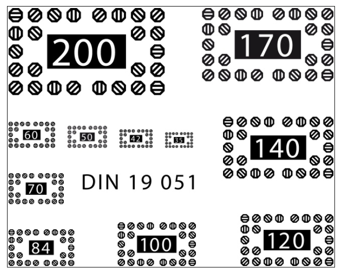 ISO分辨率测试卡NO.1爱莎测试标定板TE143