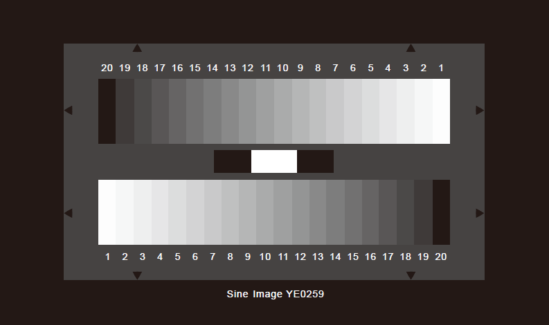 SineImage灰度测试卡20阶